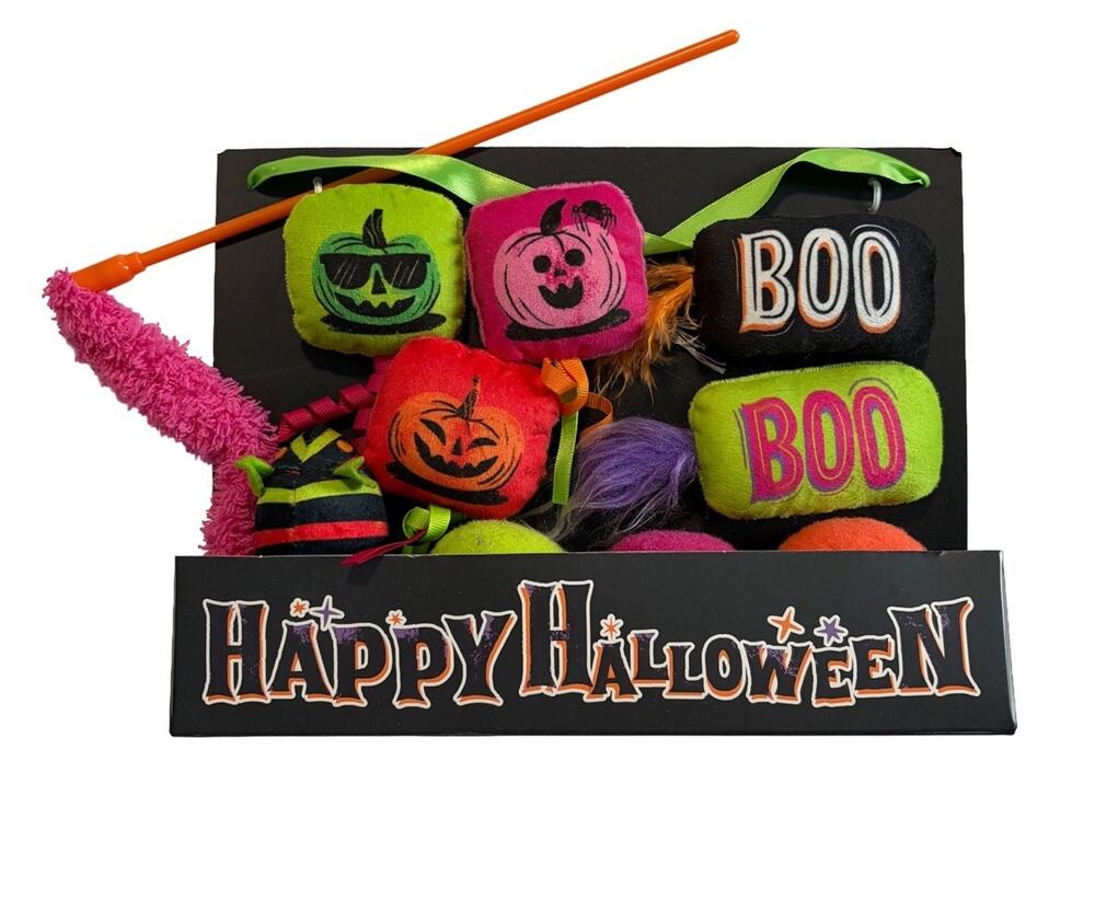 Hyde and Eek Halloween Cauldron Cat Toy Set 10pc Catnip Target 2024 New